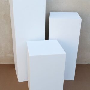 Plain square plinths